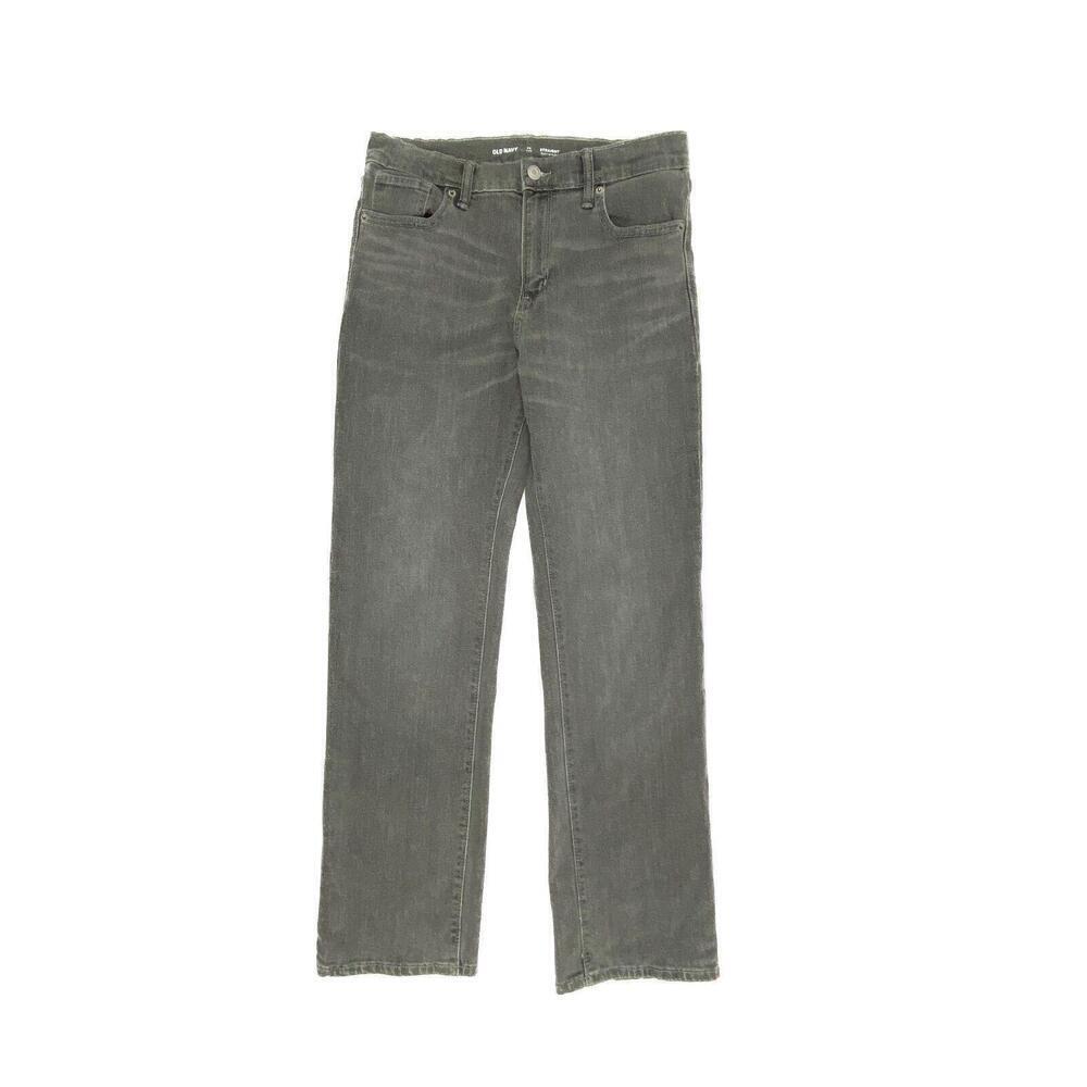 Old Navy Straight Adjustable Waist‎ Boys size 14 Plus Gray Denim Jeans
